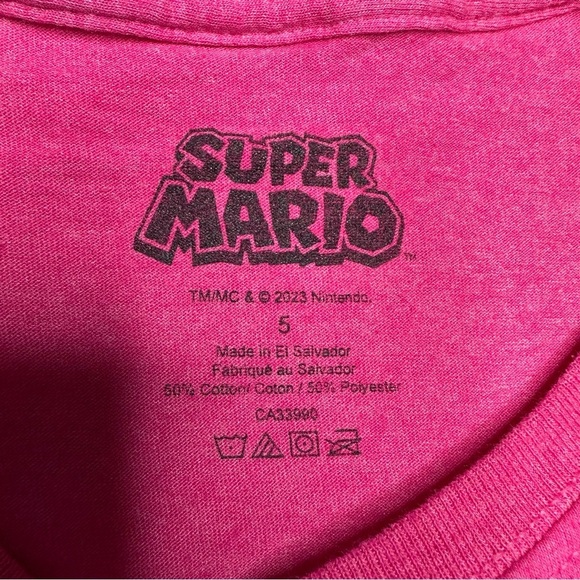 Super Mario T-Shirt Pink Size 5 - Picture 9 of 16